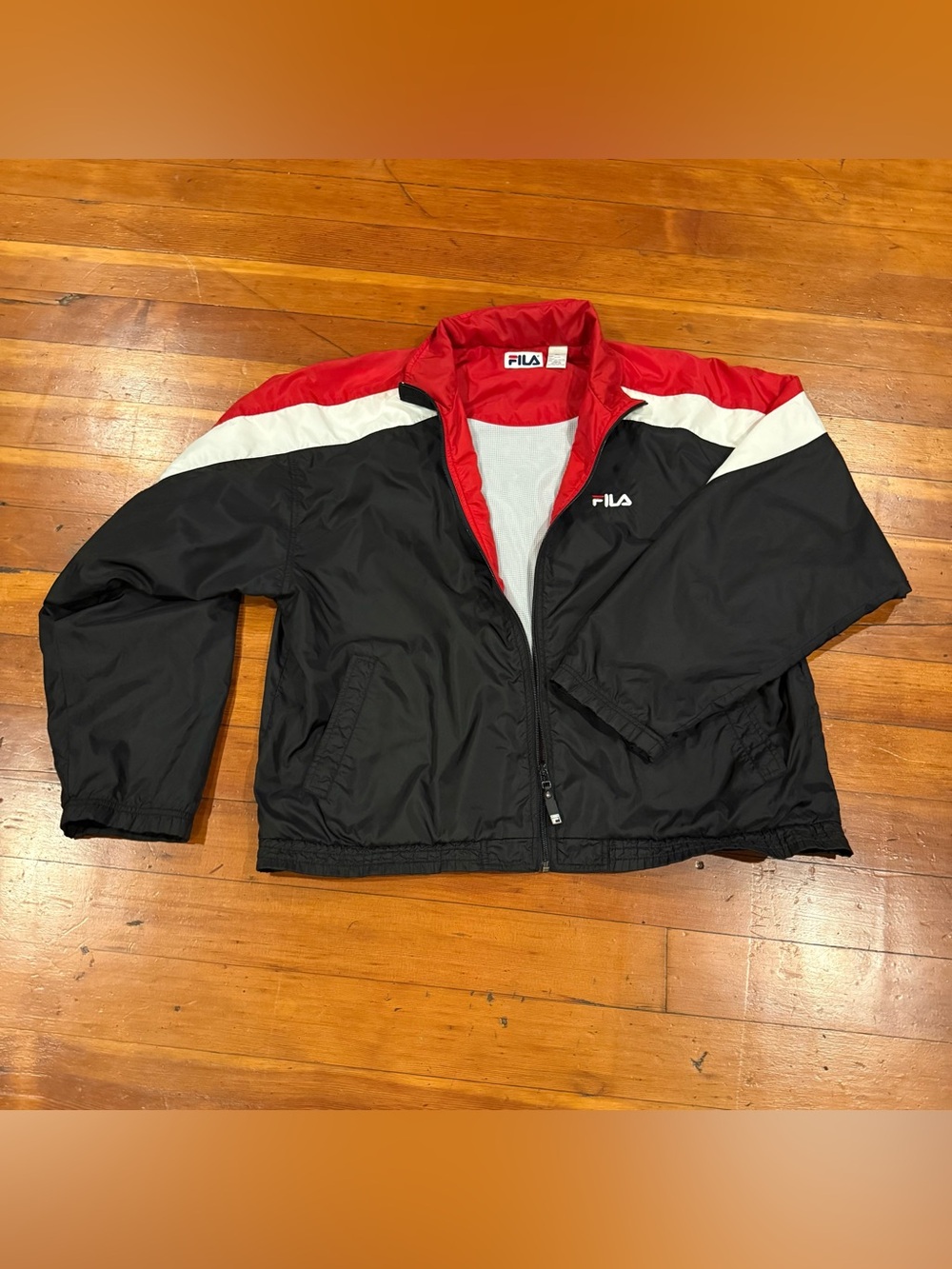 ❤️ Vintage 90s FILA Colorblock Windbreaker size XL